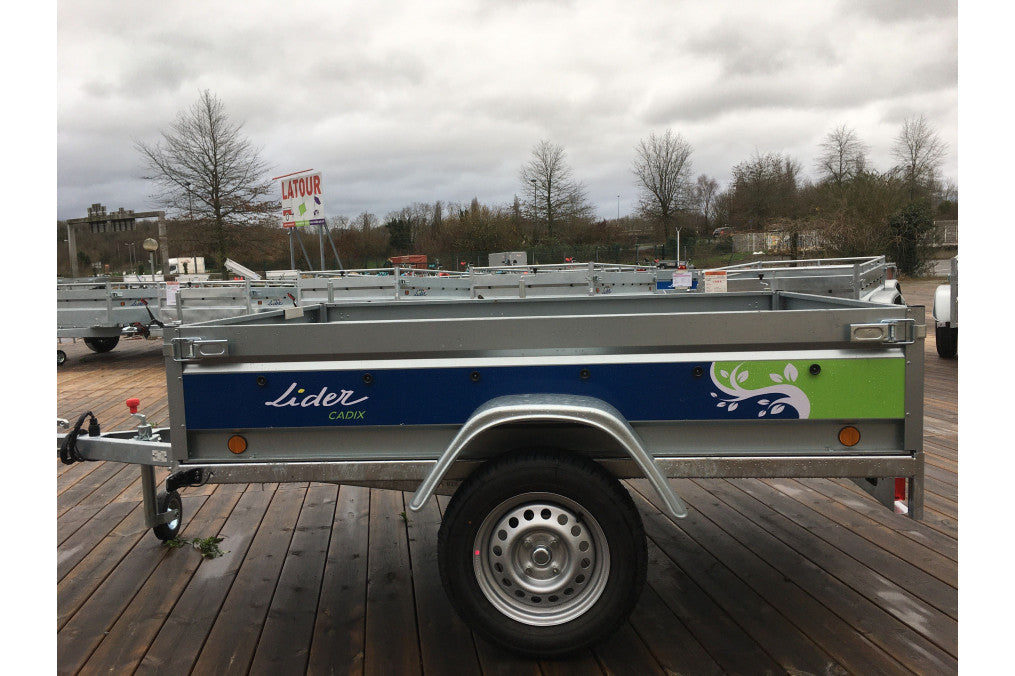 CADIX 39310 Anhänger – zulässiges Gesamtgewicht 500 kg (205 x 132) – LIDER